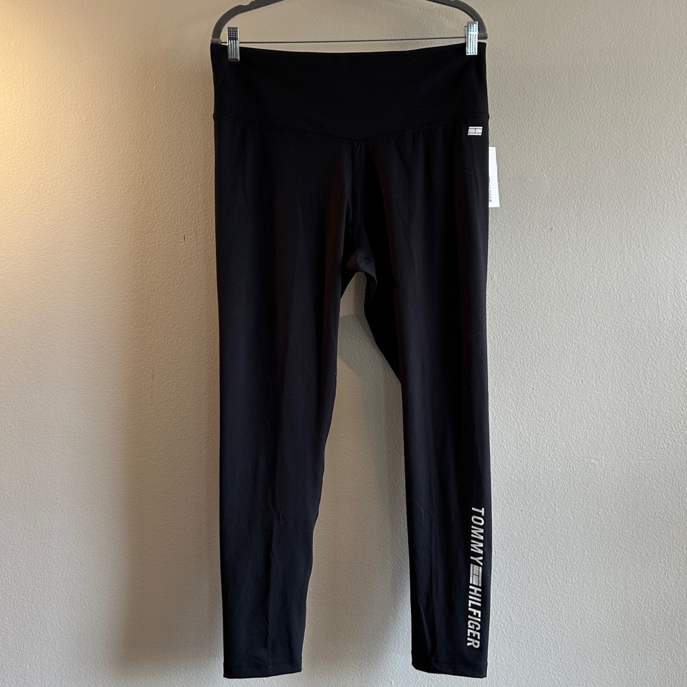 Tommy Hilfiger Black Logo Side-Leggings